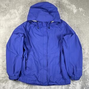 Vintage 2000s L.L.Bean Gortex Purple hooded windbreaker women’s size M Pet